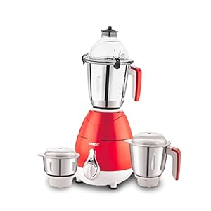 Lesco MMaaMix blossom 750 watt Copper Mixer Grinder (3 Jar, Red)