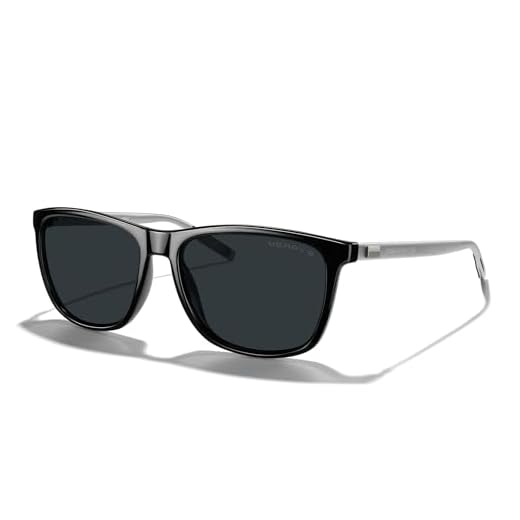 MERRY'S Unisex Polarized Aluminum Sunglasses Vintage Sun Glasses For Men/Women S8286 (Black&Silver, 56)