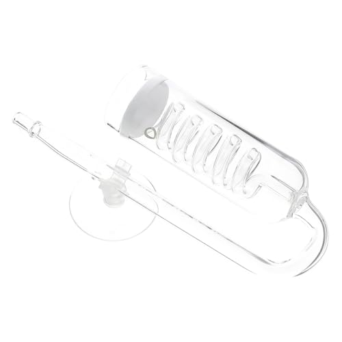GALPADA 水槽用 ガラス製拡散器 吸盤付き簡単取付 魚タンク用二酸化炭素ディフューザー 水草育成向け透明スパイラルデザイン