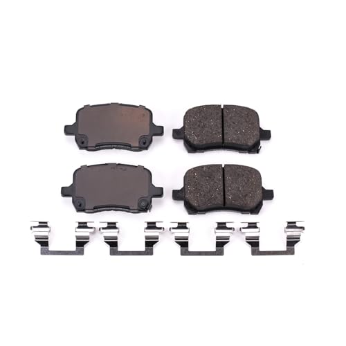 Image of PowerStop Front Brake Pads for Chevrolet Cobalt 2005-06 |Cobalt 2008 |HHR 2008-11 |Malibu 2004-06 |Pontiac G5 2007-08 |Pontiac G6 2005-10 - Z17 Ceramic Brake Pads with Installation Hardware, 17-1028
