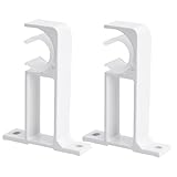 Photo Gallery clispeed 2 pezzi supporti per bastone singolo in alluminio spesso staffe laterali resistenti per binari montaggio facile per hotel Photo Gallery clispeed 2 pezzi supporti per bastone singolo in alluminio spesso staffe laterali resistenti per binari montaggio facile per hotel