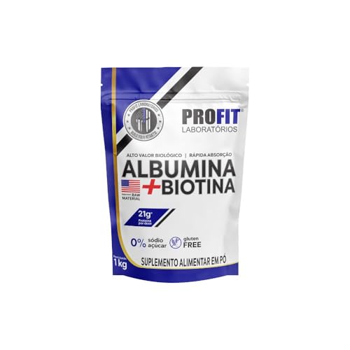 Albumina + Biotina Profit Refil 1kg Natural
