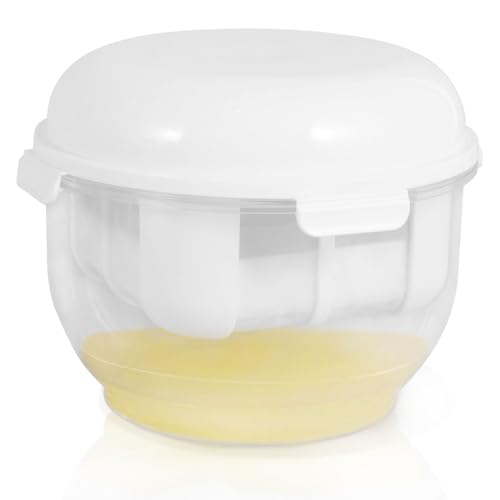 uk Yogurt Whey Separator with Lid Detachable Greek Yogurt Maker with Fine Mesh Filter Good Sealing Greek Yogurt Strainer Reusable Yogurt Maker Strainer Yogurt Filter Portable for Yogurt Juice