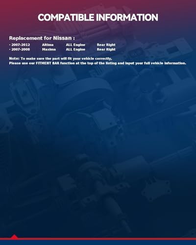 Image of KAX Rear Right Brake Caliper for 2007-2012 Nissan Altima