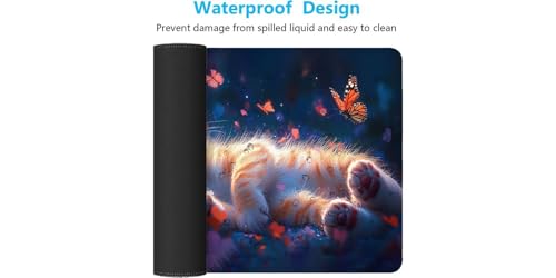 Alfombrilla ratón 900x400x3mm con base antideslizante y bordes cosidos 7