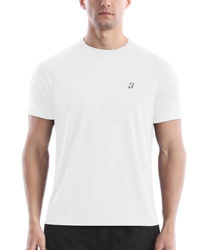 Roadbox Herren UV Schutz Rashguard Kurzarm Shirt, Atmungsaktives Schnelltrocknend Bade Shirt für Surfen Kajak Schwimmen