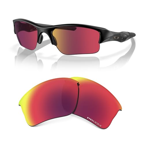 Image of Oakley Flak Jacket XLJ OO9009 Replacement Lenses for Men for Women | In Black Iridium, Prizm Daily & Prizm Golf. Polarized options available. Bonus 4-piece care kit included.