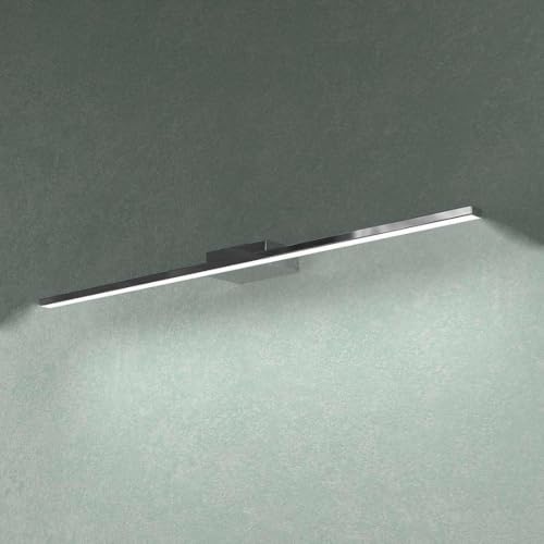 Applique per specchio bagno 70cm luce per specchiera rettangolare moderna led 14w 3000k squadrato