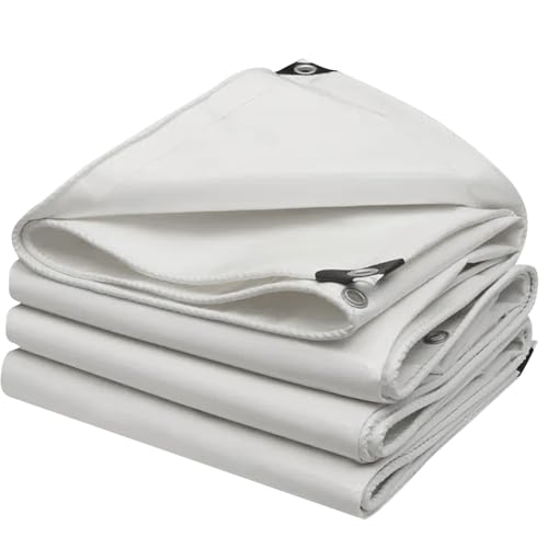 Lona impermeable para techos y carpas multiusos de PVC blanco resistente 2
