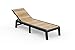 Keter Avon Sonnenliege für Garten oder Pool mit 4-Fach Verstellbarer Rückenlehne, klappbare Gartenliege, Holzoptik, 191.5 x 58 x 4.5 cm, pflegeleicht, wetterfest und UV-beständig