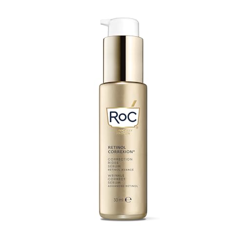 RoC - Retinol Correxion Wrinkle Correct Serum, Anti-Falten und Alterung, Feuchtigkeitsspendende Gesichtsserum, RoC pure Retinol, Weiß, 30 ml