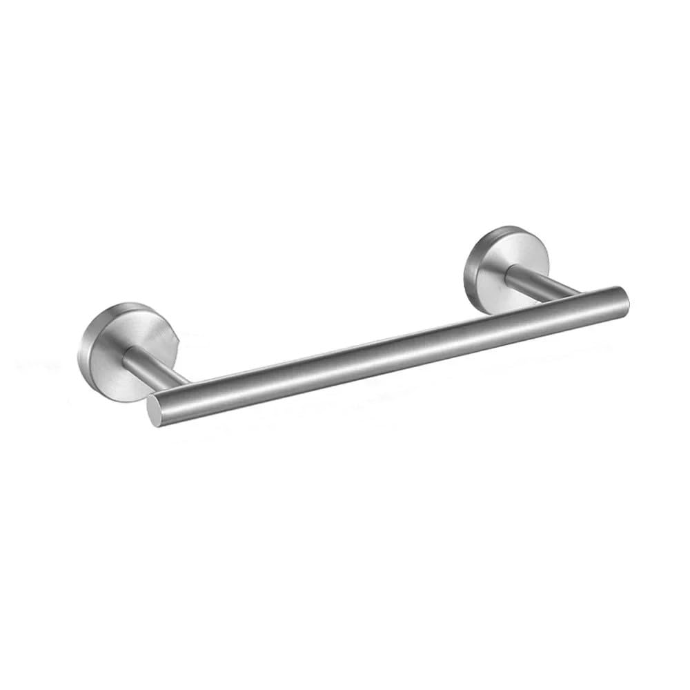 LCANALLYMS Wall hooks, Coat Hook Bathroom Hooks Wall Mount Matte Black Hardware Set Stainless Steel Towel Bar Ring Paper Holder Bath Accessories(Sliver Towel Bar)