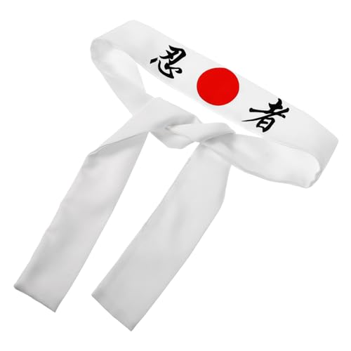 GLSTOY Diadema Samurai Japonesa Ajustable para Hombre Banda Deportiva Antideslizante para Entrenamiento y Fiestas de Disfraces Estilo Bushido Banda de Cabeza Unisex para Karate y Cocina
