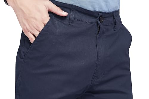 Image of DIVISIVE Men's Regular Fit Cotton Chinos Trousers Pants