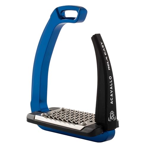 Acavallo Rel-X Easy Stirrups, One Size, Blue, Set of 2