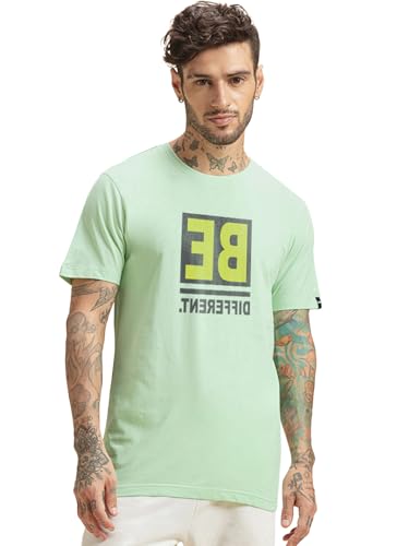T-shirt pour homme coupe droite Bewakoof en coton léger pour éviter la chaleur en été
