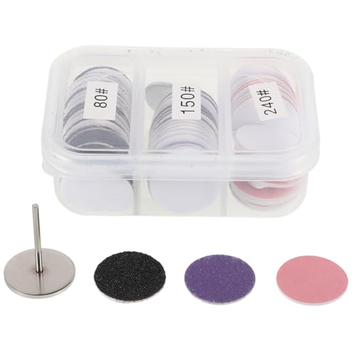 Beaupretty 1箱 足角質サンドシート 再利用可能 交換用サンドペーパーパッド パラ 砂 足ファイル ネイル 足の電気サンドペーパー ネイルサンディング 電動足やすり