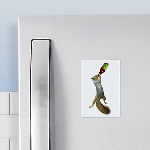 Imán decorativo rectangular metálico 3 x 2 pulgadas miniatura 3