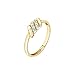 Morellato Anello Donna in Acciaio, Cristalli, PVD Oro Giallo, Collezione Torchon immagine