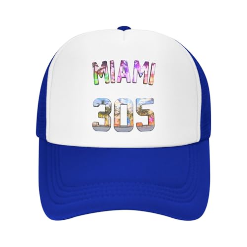 Miami 305 Trucker Hat Snapback Mesh Baseball Cap Unisex2