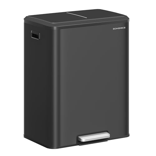 Caneca doble para basura 2 x 8 galones acero inoxidable