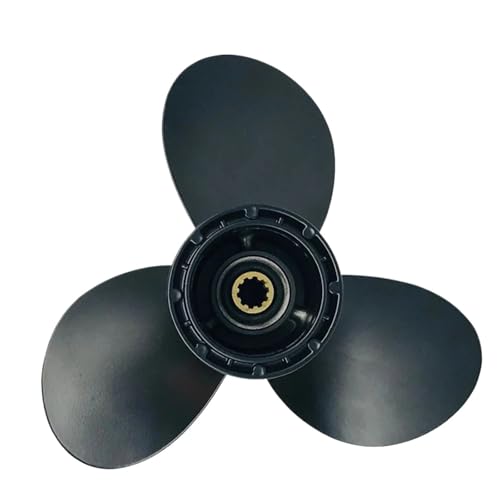 ボートプロペラ 9 1/4x12 SUZUK ブラック 船外機 8 HP .9HP 15HP 20HP アルミ合金 3ブレードエンジンパーツ 58100-89L50-019 対応