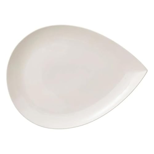 Secret de Gourmet - Assiette de Présentation Goutte 40cm Blanc