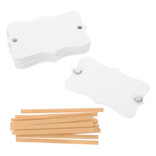 JECOMPRIS Etiquetas Acrílicas para Cestas 10 Piezas, Etiquetas Removibles para Contenedores y Almacenamiento, 7.6x5 Cm, Portaetiquetas DIY para Organización en Cocina, Despensa y Picnic