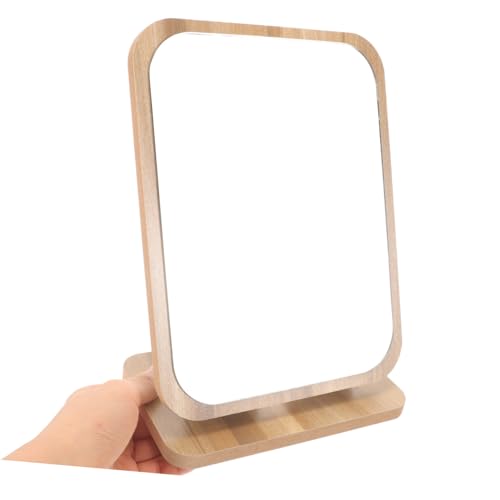 Miroir de maquillage pivotant double face avec support stable décoratif - 5