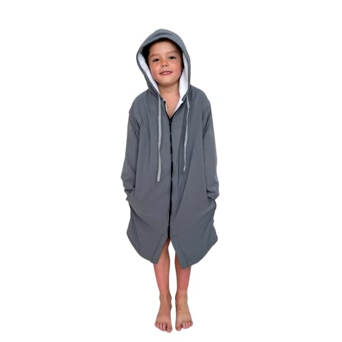 Toallas Y Batas De Baño, Home MACAR Parka Toalla de natación para niños. Bata de baño con Capucha para niño y niña. Tela Impermeable Repelente al Agua por Fuera y Toalla Absorbente por...