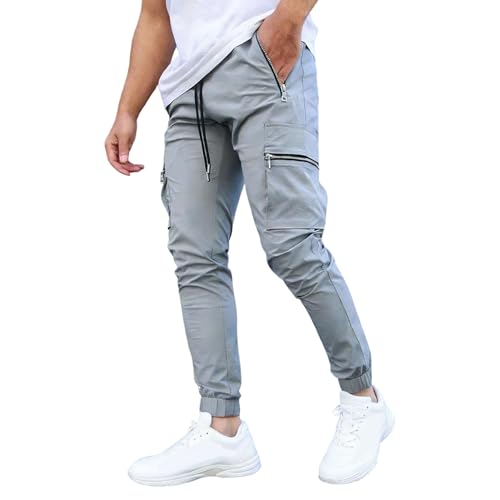 Pantalon de jogging cargo homme coupe ajustée idéal contre l'inconfort en rando