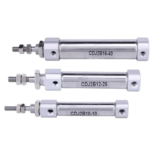 Cilindro neumático CDJ2B de doble acción mini con carrera de 30mm y vástago simple 5