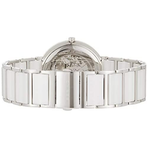 BERING Damen Quarz Uhr | Armbanduhr 29 mm silbernes Edelstahlgehäuse und weißes Zifferblatt | Edelstahlband mit Keramikelementen | 5 ATM… – Ansicht 3