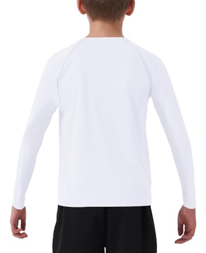 Boys Girls Long Sleeve Sun Shirts Rashguard UPF50 UV Quick Dry Athletic Hiking Fishing Golf Workout Play Water Size 6-143