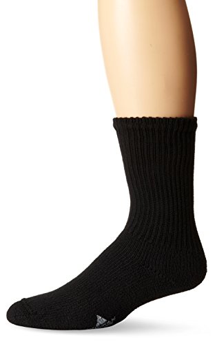 WigWam Men's King Crew Athletic Socks, Sock Size:10-13/Shoe Size: 6-12, Black