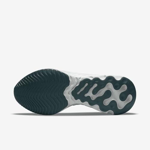 Image of Nike React Phantom Run Flyknit 2 Women's Road Running Shoes (DO6698-001, Platinum Tint /Dark Teal Green /Jade Smoke /Light Silver) Size 14.5