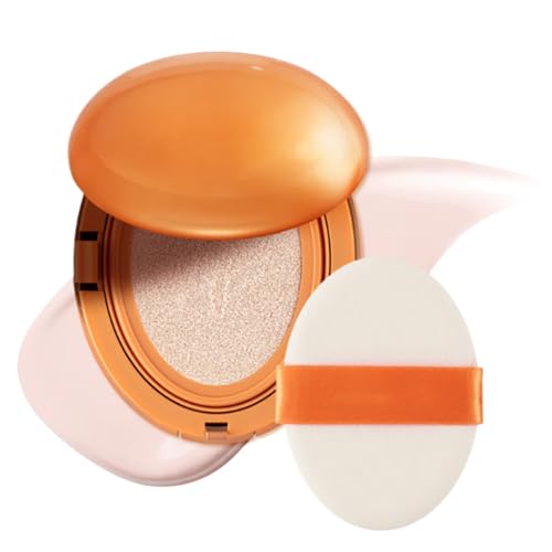 Base Cushion - Belleza De Larga Duración Acabado Semi-Mate | Maquillaje De Base Facial Cobertura Total | Para Damas, Novia, Chicas, Uso Diario, Viaje, Trabajo, Fiesta, Citas, Negocios, Cumpleaños