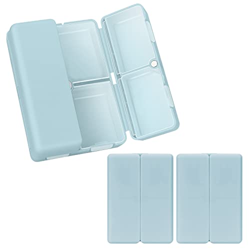 Image of FYY Travel Pill Organizer, Small Pill Box Medicine Case-2pcs Navy