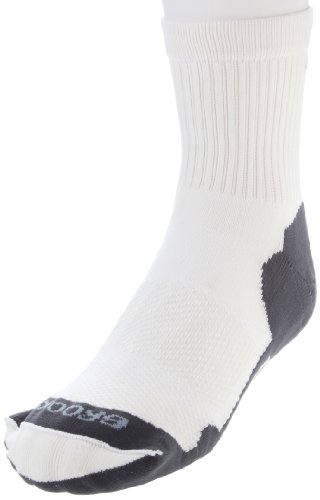 Brooks Gossamer Quarter Sock,White,Large