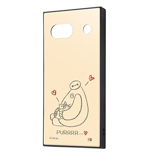 イングレム Google Pixel 7a ケース キャラクター ベイマックス グーグルピクセル7a Pixel7a ディズニー 耐衝撃 かわいい スマホケース ハイブリッドケース KAKU ベイマックスとモチ_ベージュ IQ-DGP7AK3TB/BX5