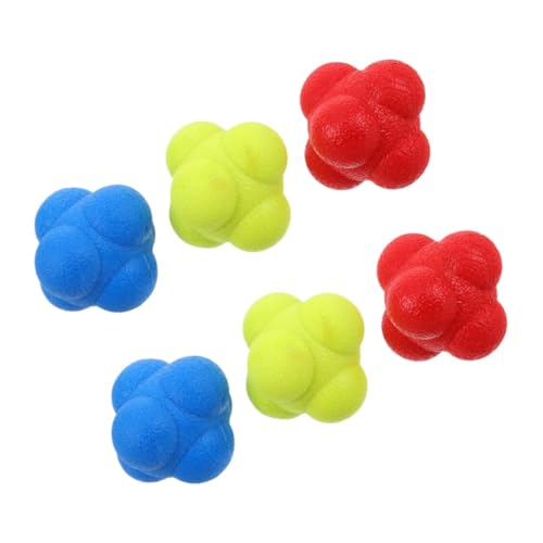 BCOATH Versatile Training Tool 6pcs Sports Reaction Training Balls Agility Reflex Ball