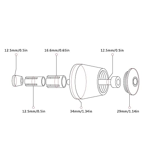 Manillar de Motocicleta Contrapeso Extremos 22mm Oro para Yamaha Fz6 Fz1 5