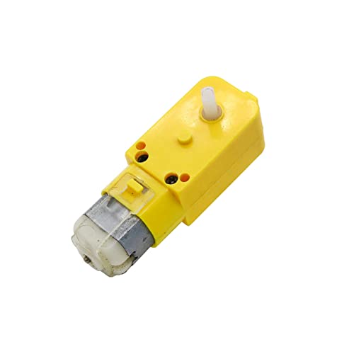 Image of ROBOWAY Dual Shaft DC BO Motor 100RPM Plastic Gear Motor for Smart Robot Car, Arduino & DIY Projects 12V Compatible (Pack of 4)