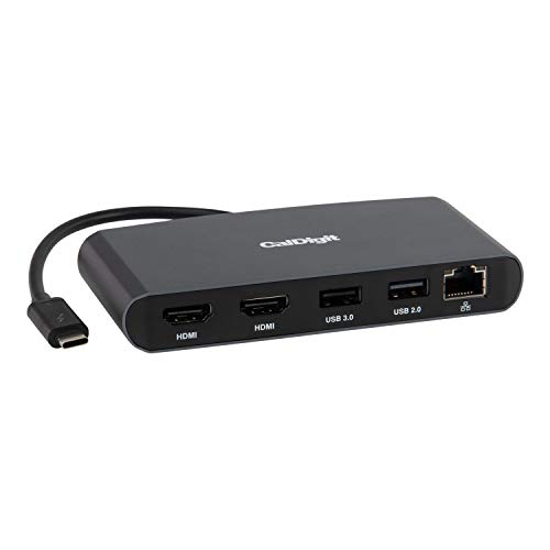 CalDigit Mini base para Thunderbolt 3 – portátil, alimentada por barramento, sem carregamento, 40 Gb