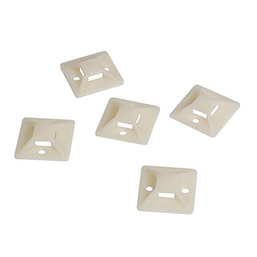 Preisvergleich Produktbild Logilink KAB0043 Selbstklebende Kabelbinderhalterungen 24mm x 24mm (100 Stück)