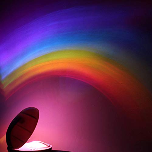 Projecteur LED arc-en-ciel néons avec 3 modes Art arc-en-ciel lumière portable veilleuse à...