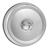 BESTYASH Protector de Acero Inoxidable para Comidas Tapa Antisalpicaduras Asa Adecuada para Carne Parrilla y Cocina 28 Cm Protección y Comodidad Restaurante y Casa