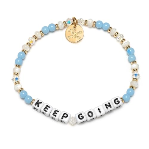 Little Words Project Handcrafted and Uniquely Designed Beaded Bracelet - Keep Going