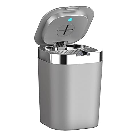 Surakey Portable LED Ashtray with Lid Cover