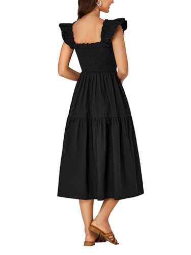 Image of Rooscier Women's A Line Smocked Midi Dress